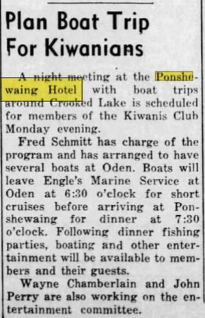 Ponshewaing Hotel - Jul 1941 Article
